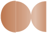 Copper Round Gate Fold Invitation Style D (5 3/4 Diameter) - 10/Pk