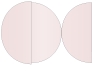 Blush Round Gate Fold Invitation Style D (5 3/4 Diameter) - 10/Pk