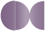 Purple Round Gate Fold Invitation Style D (5 3/4 Diameter) - 10/Pk