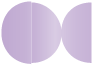 Violet Round Gate Fold Invitation Style D (5 3/4 Diameter) - 10/Pk