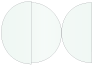 Metallic Aquamarine Round Gate Fold Invitation Style D (5 3/4 Diameter) - 10/Pk