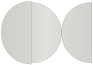 Argento Round Gate Fold Invitation Style D (5 3/4 Diameter) - 10/Pk