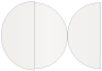 Lustre Round Gate Fold Invitation Style D (5 3/4 Diameter) - 10/Pk