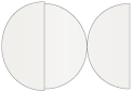 Lustre Round Gate Fold Invitation Style D (5 3/4 Diameter)