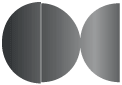 Onyx Round Gate Fold Invitation Style D (5 3/4 Diameter)