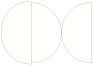 White Pearl Round Gate Fold Invitation Style D (5 3/4 Diameter) - 10/Pk