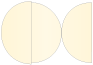 Gold Pearl Round Gate Fold Invitation Style D (5 3/4 Diameter) - 10/Pk