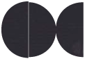 Linen Black Round Gate Fold Invitation Style D (5 3/4 Diameter)