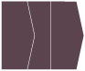 Eggplant Gate Fold Invitation Style E (5 1/8 x 7 1/8) - 10/Pk