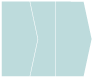 Textured Aquamarine Gate Fold Invitation Style E (5 1/8 x 7 1/8) - 10/Pk