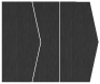 Eames Graphite (Textured) Gate Fold Invitation Style E (5 1/8 x 7 1/8) - 10/Pk