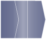 Blue Print Gate Fold Invitation Style E (5 1/8 x 7 1/8) - 10/Pk