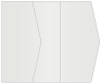 Silver Gate Fold Invitation Style E (5 1/8 x 7 1/8) - 10/Pk