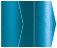 Teal Silk Gate Fold Invitation Style E (5 1/8 x 7 1/8)