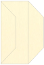 Eames Natural White (Textured) Gate Fold Invitation Style F (3 7/8 x 9) - 10/Pk