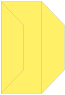 Factory Yellow Gate Fold Invitation Style F (3 7/8 x 9) - 10/Pk