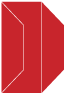 Red Pepper Gate Fold Invitation Style F (3 7/8 x 9) - 10/Pk