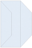 Blue Feather Gate Fold Invitation Style F (3 7/8 x 9) - 10/Pk
