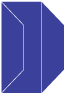 Comet Gate Fold Invitation Style F (3 7/8 x 9) - 10/Pk