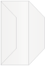 Pearlized White Gate Fold Invitation Style F (3 7/8 x 9) - 10/Pk