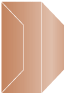 Copper Gate Fold Invitation Style F (3 7/8 x 9) - 10/Pk