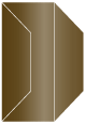 Bronze Gate Fold Invitation Style F (3 7/8 x 9)