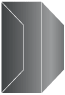Onyx Gate Fold Invitation Style F (3 7/8 x 9) - 10/Pk