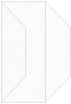 Linen Solar White Gate Fold Invitation Style F (3 7/8 x 9) - 10/Pk