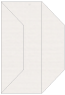 Linen Natural White Gate Fold Invitation Style F (3 7/8 x 9) - 10/Pk