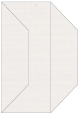 Linen Natural White Gate Fold Invitation Style F (3 7/8 x 9)