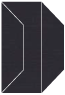 Linen Black Gate Fold Invitation Style F (3 7/8 x 9) - 10/Pk
