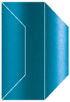 Teal Silk Gate Fold Invitation Style F (3 7/8 x 9)