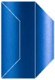 Blue Silk Gate Fold Invitation Style F (3 7/8 x 9)
