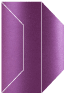 Purple Silk Gate Fold Invitation Style F (3 7/8 x 9) - 10/Pk