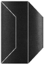 Black Silk Gate Fold Invitation Style F (3 7/8 x 9) - 10/Pk