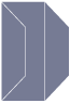 Cobalt Gate Fold Invitation Style F (3 7/8 x 9) - 10/Pk