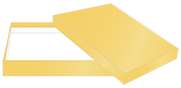 Gold A7 Invitation Box 1 Inch Deep 25/Pk