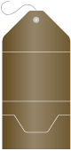Bronze Pocket Invitation Style A10 (5 1/4 x 7 1/4) - 10/Pk