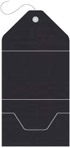 Linen Black Pocket Invitation Style A10 (5 1/4 x 7 1/4)