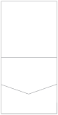 Crest Solar White Pocket Invitation Style A1 (5 3/4 x 5 3/4)