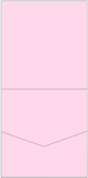 Pink Feather Pocket Invitation Style A1 (5 3/4 x 5 3/4)