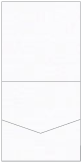 Linen Solar White Pocket Invitation Style A1 (5 3/4 x 5 3/4)