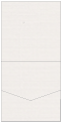 Linen Natural White Pocket Invitation Style A1 (5 3/4 x 5 3/4) 10/Pk
