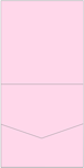 Pink Feather Pocket Invitation Style A2 (7 x 7)10/Pk