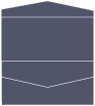 Navy Pocket Invitation Style A4 (4 x 9)10/Pk