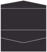 Black Pocket Invitation Style A4 (4 x 9)10/Pk