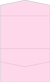 Pink Feather Pocket Invitation Style A5 (5 3/4 x 8 3/4)