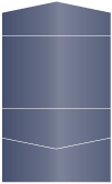 Blue Satin Pocket Invitation Style A5 (5 3/4 x 8 3/4)