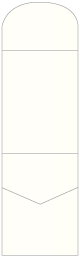 White Gold Pocket Invitation Style A6 (5 1/4 x 7 1/4)