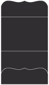 Black Pocket Invitation Style A9 (5 1/4 x 7 1/4)